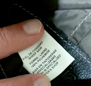 Cazadora de piel reversible