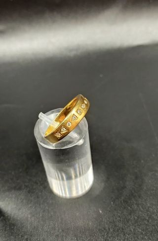 ¡OFERTÓN! Anillo oro amarillo 18k con diamantes