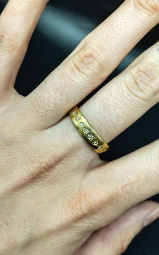 ¡OFERTÓN! Anillo oro amarillo 18k con diamantes