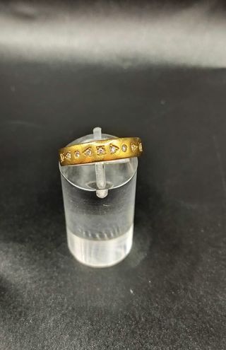¡OFERTÓN! Anillo oro amarillo 18k con diamantes