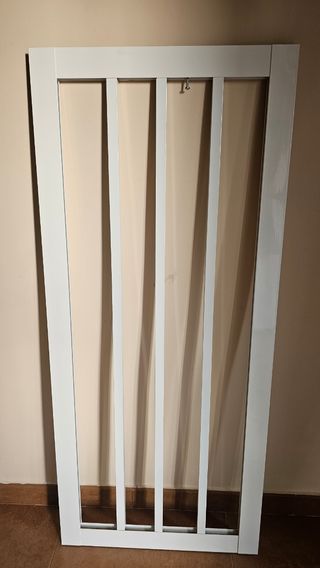 Reja de seguridad. Aluminio blanco