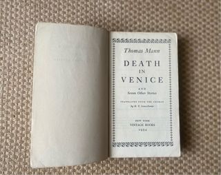 Livro "Death in Venice"Thomas MannVintage 1954