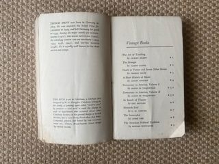 Livro "Death in Venice"Thomas MannVintage 1954