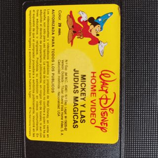 VHS Mickey y las Judías Mágicas