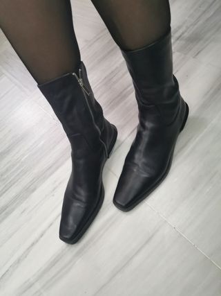 Botas de piel Zara