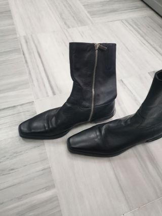Botas de piel Zara