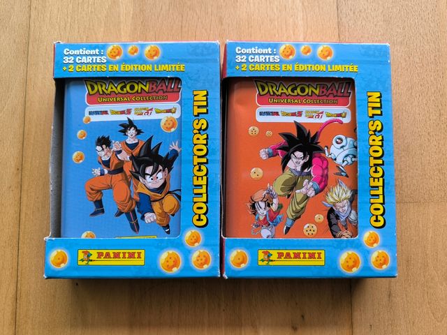 Oferta lote 2 cajas tin collector's dragon ball