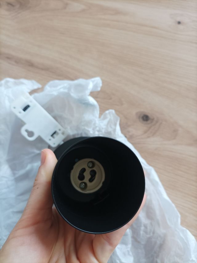 Lampara negra de techo inspire