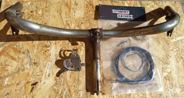 Palanca Sturmey Archer 4 Speed, cable y manillar