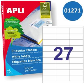 etiquetas APLI 27 Etiquetas hoja (OFERTA )