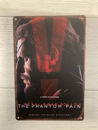 Metal Gear V Konami 2015 poster alluminio V1