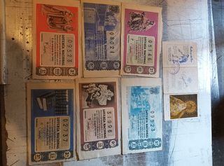 Decimos lotería antiguos