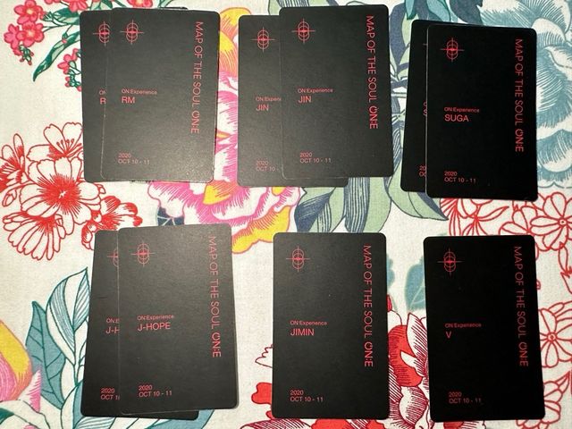 Bts varias photocards