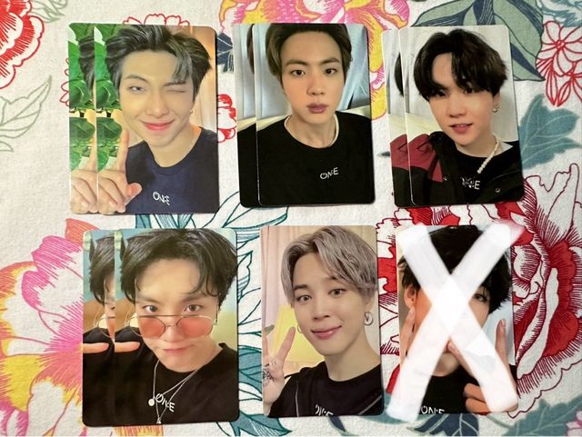 Bts varias photocards