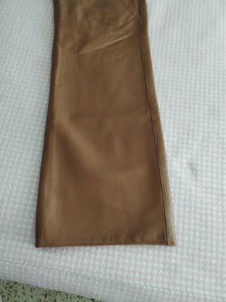 Pantalones de cuero de mujer