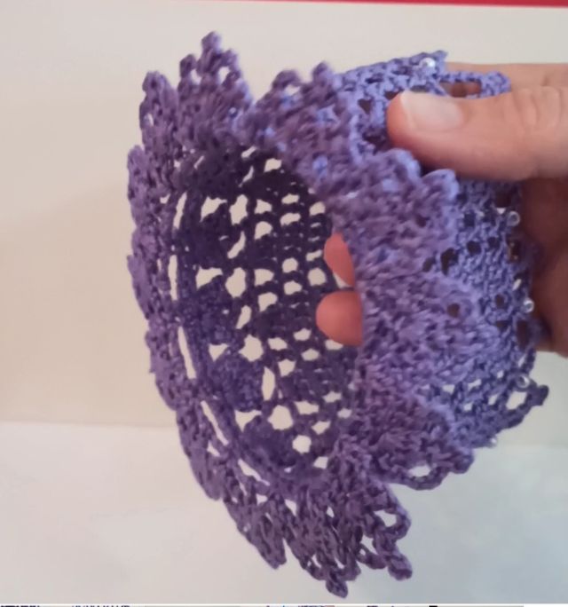 Portavelas de ganchillo hecho a mano