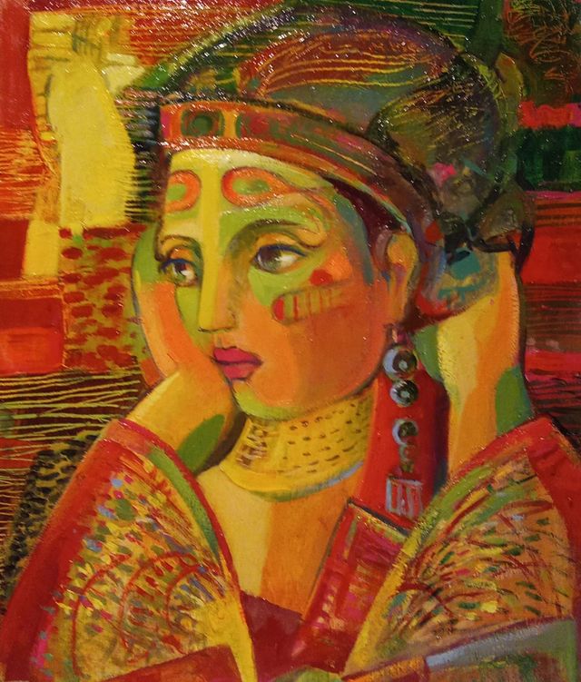 Pintura "madre primeriza"