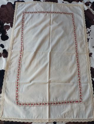 Juego Mantel y Servilletas Artesanal 