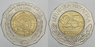 Croatia 25 Kuna 1997 g141