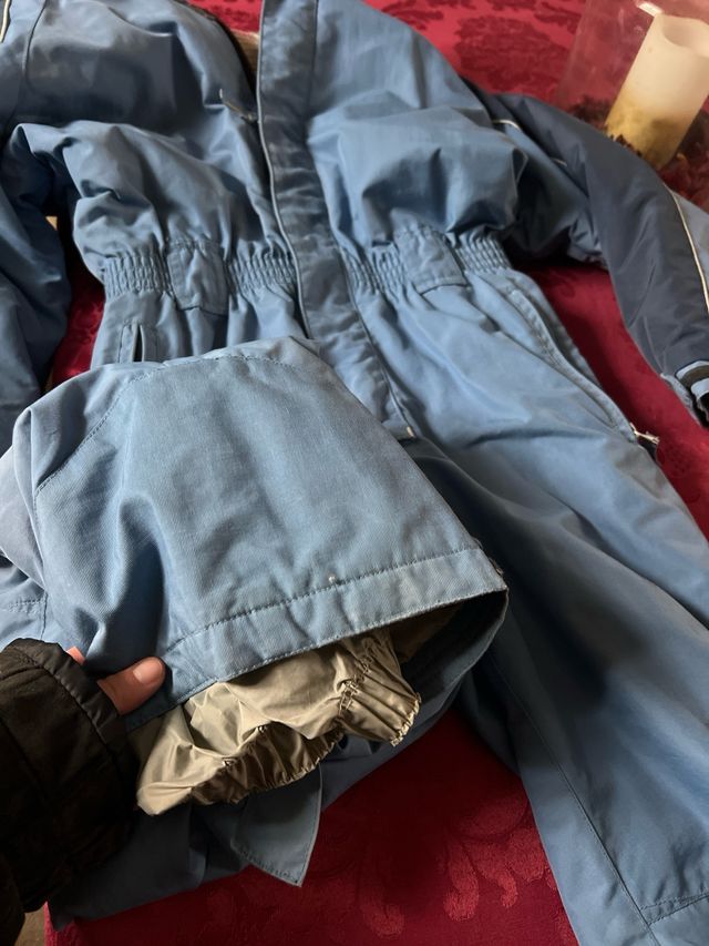 Mono esqui snow niño niña azul