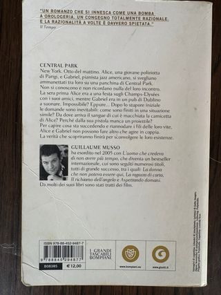 Central Park Tascabili Narrativa Italian Editio