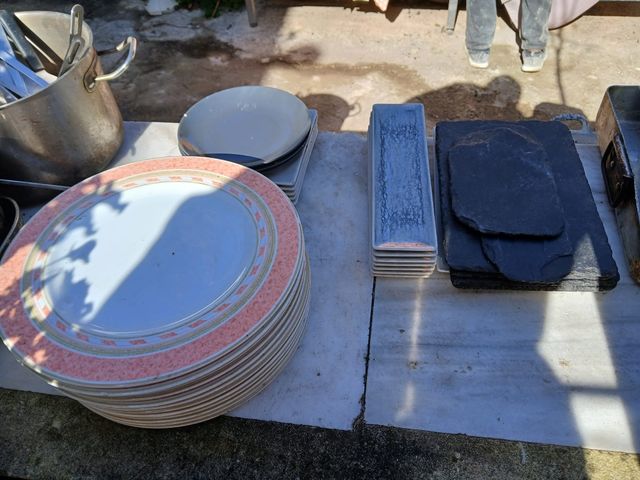 Platos Pizarra de varios tamaños y plato