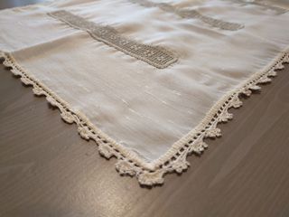 Centro tavola rettangolare con uncinetto