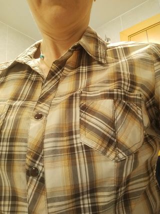 Camisa cuadros Caché Cache 