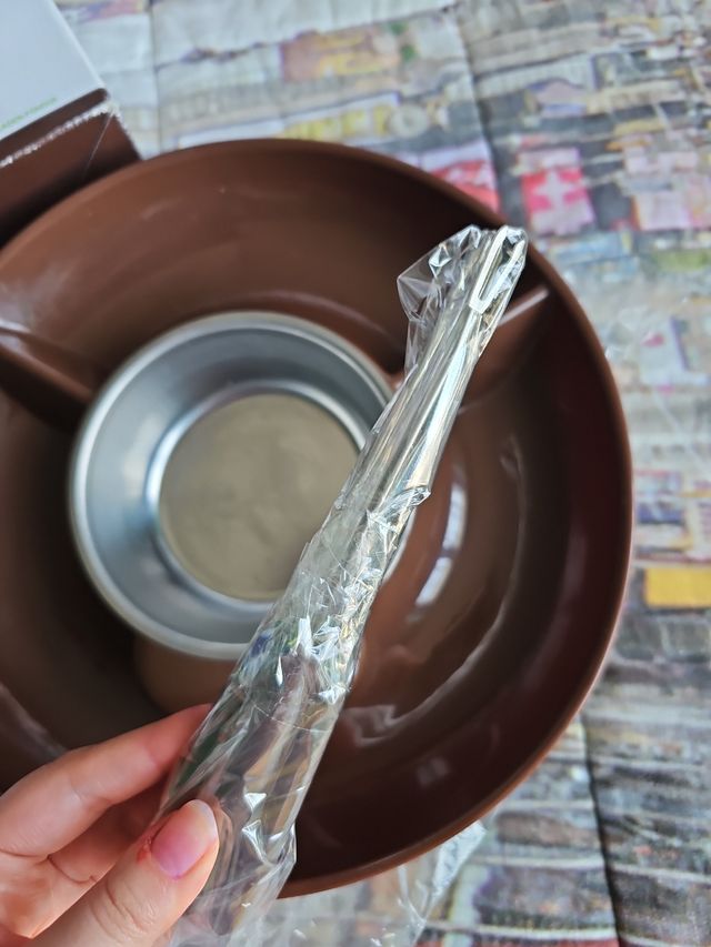 Macchina per il cioccolato e frutta