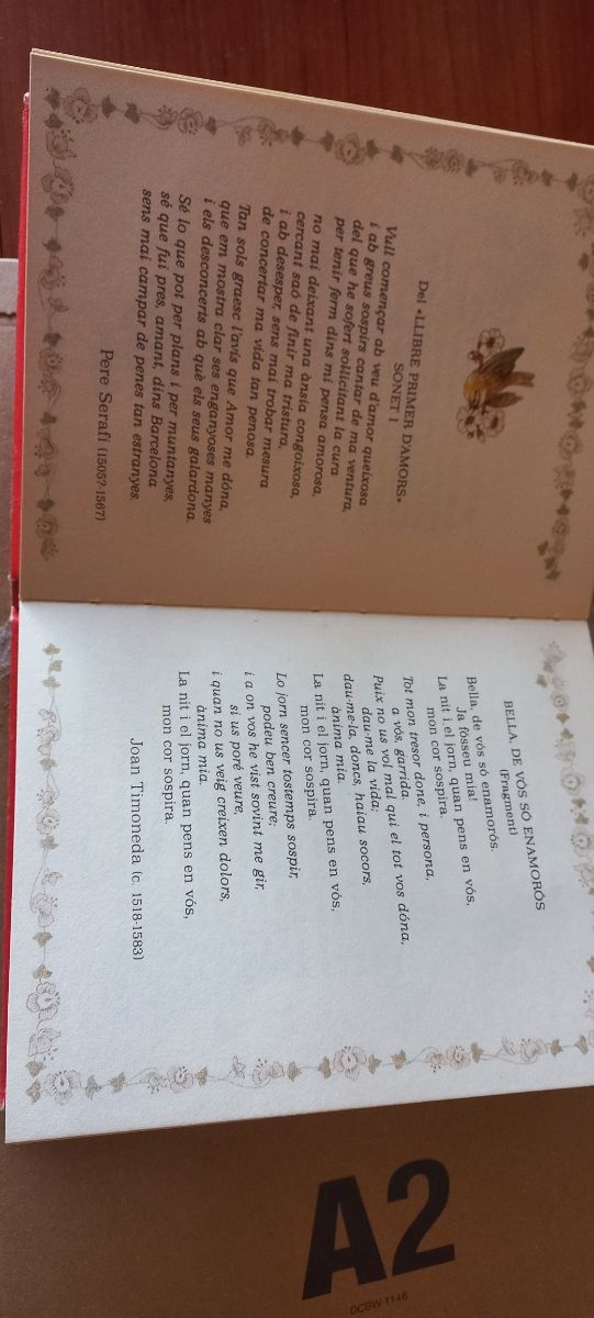 Libro poesía amorosa catalana 