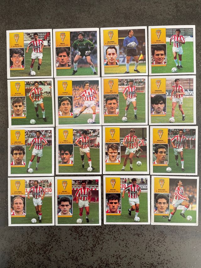 Cromos liga 92 93 Sporting de Gijón