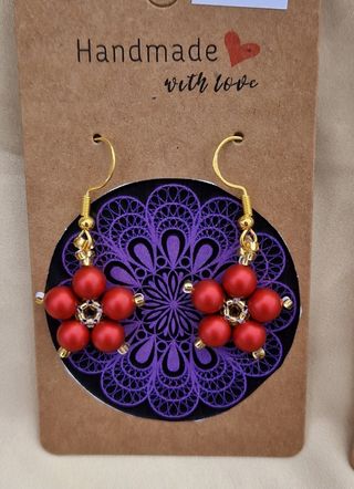 Orecchini fatti a mano con Swaroski