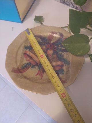 Piatto decorativo natalizio 