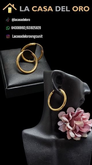Pendientes oro 18kt -C629-OV21-