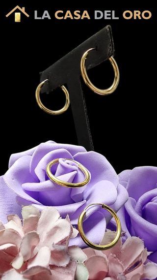 Pendientes oro 18kt -C629-OV21-