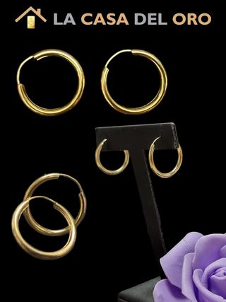 Pendientes oro 18kt -C629-OV21-