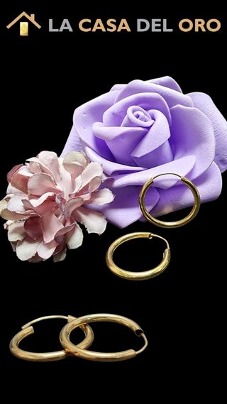 Pendientes oro 18kt -C629-OV21-