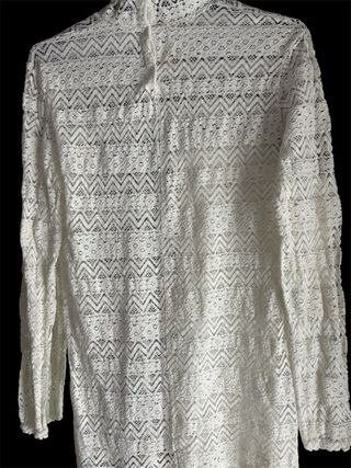 Jersey cuello semi alto encaje