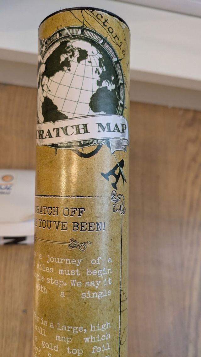 Mapa mundo rascar 45x55 cm