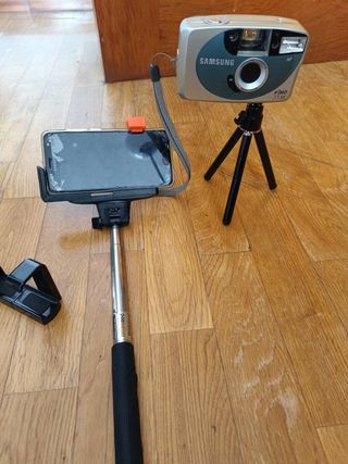 Palo selfie telescopico y trípode pa móvil o cámar