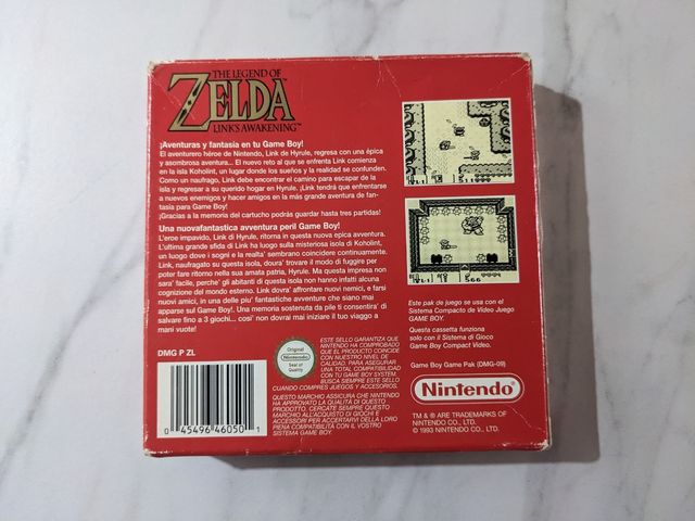 The Legend of Zelda Links Awakening Game Boy Box