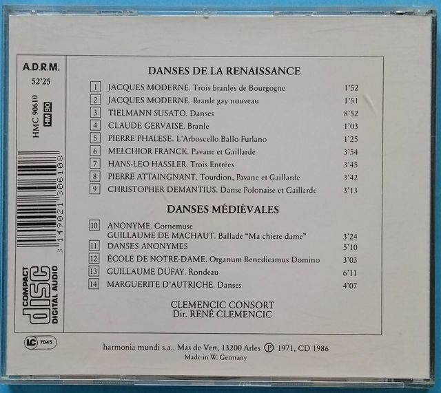 Música antigua: Dos CDs