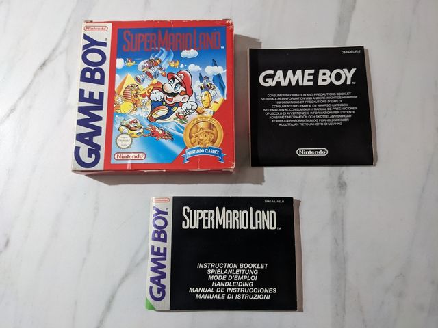 Caixa Super Mario Land Game Boy