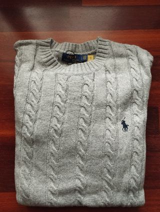 Jersey polo Ralph Lauren gris
