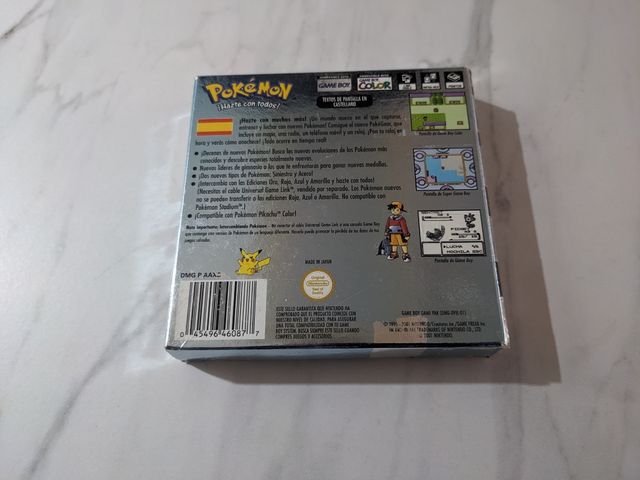 Caixa Pokémon Prata Game Boy Color