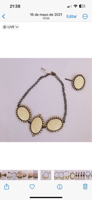 Conjunto collar y horquilla