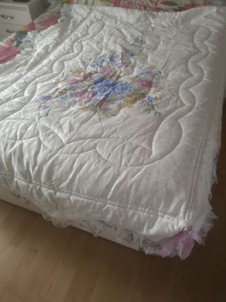 2 Edredónes verano, invierno para cama 1.05cm 