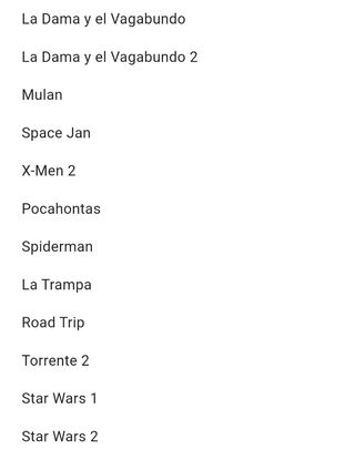 Películas VHS Originales