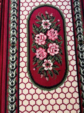 Alfombra oriental 60x110 Vintage roja