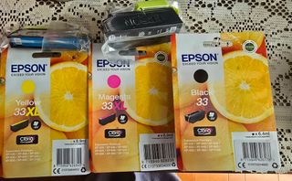 Cartuchos tinta originales epson 33 y 33 XL